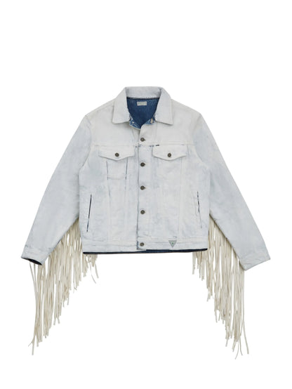 Gusa White Coated Denim