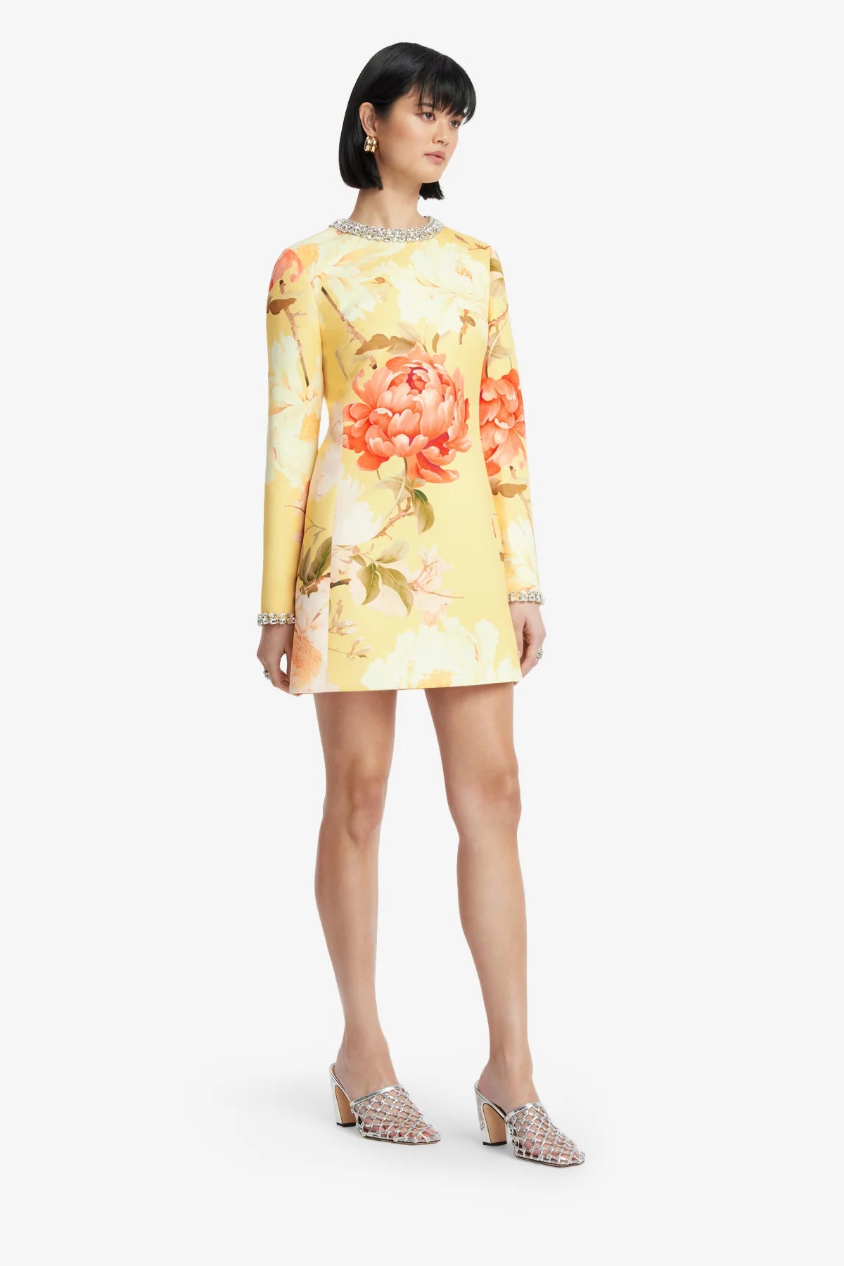 Peony Print in Yellow