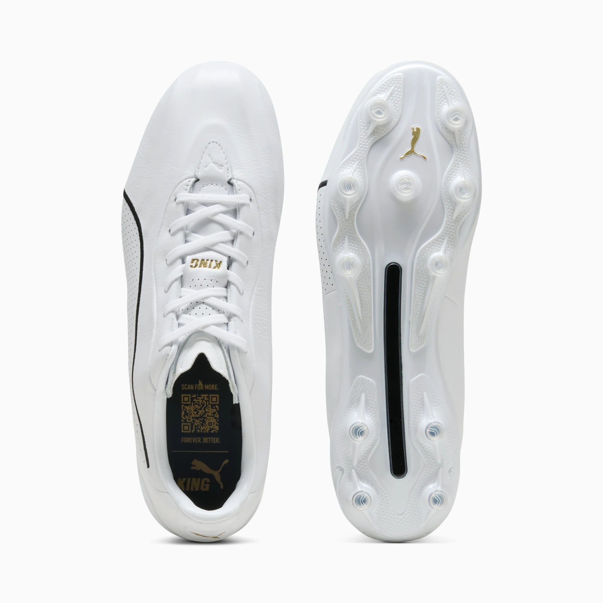 PUMA White-Metallic Gold-PUMA Black