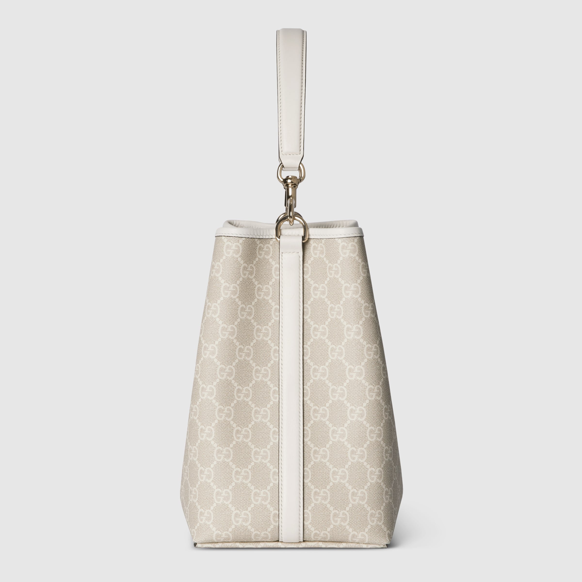 tejido beige y blanca