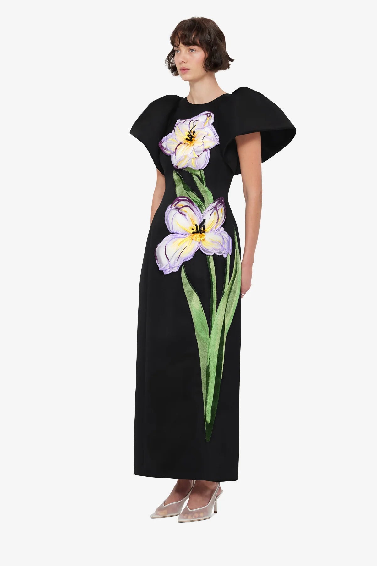 Iris Print in Ebony