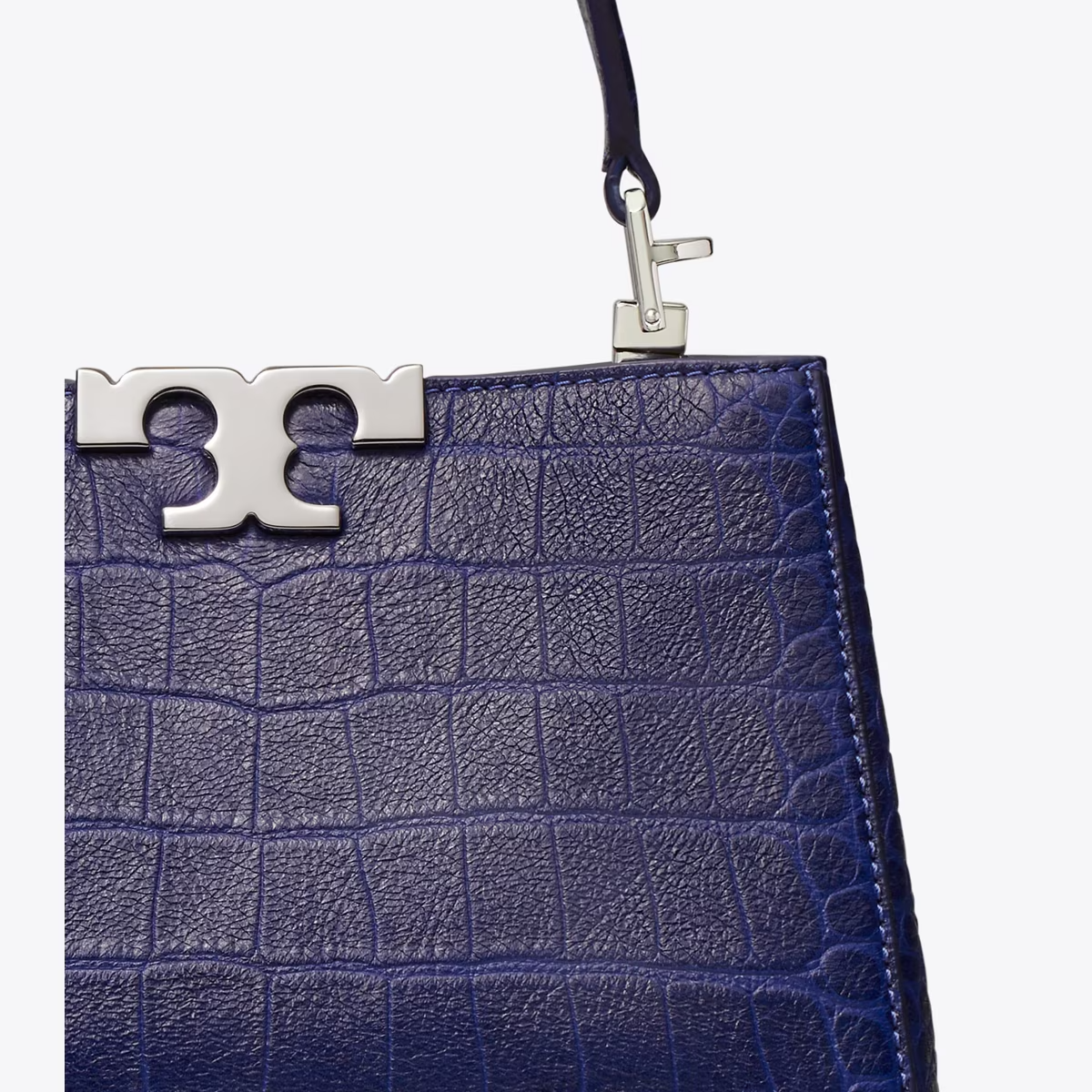 MINI ELEANOR SOFT CROC-EMBOSSED SATCHEL