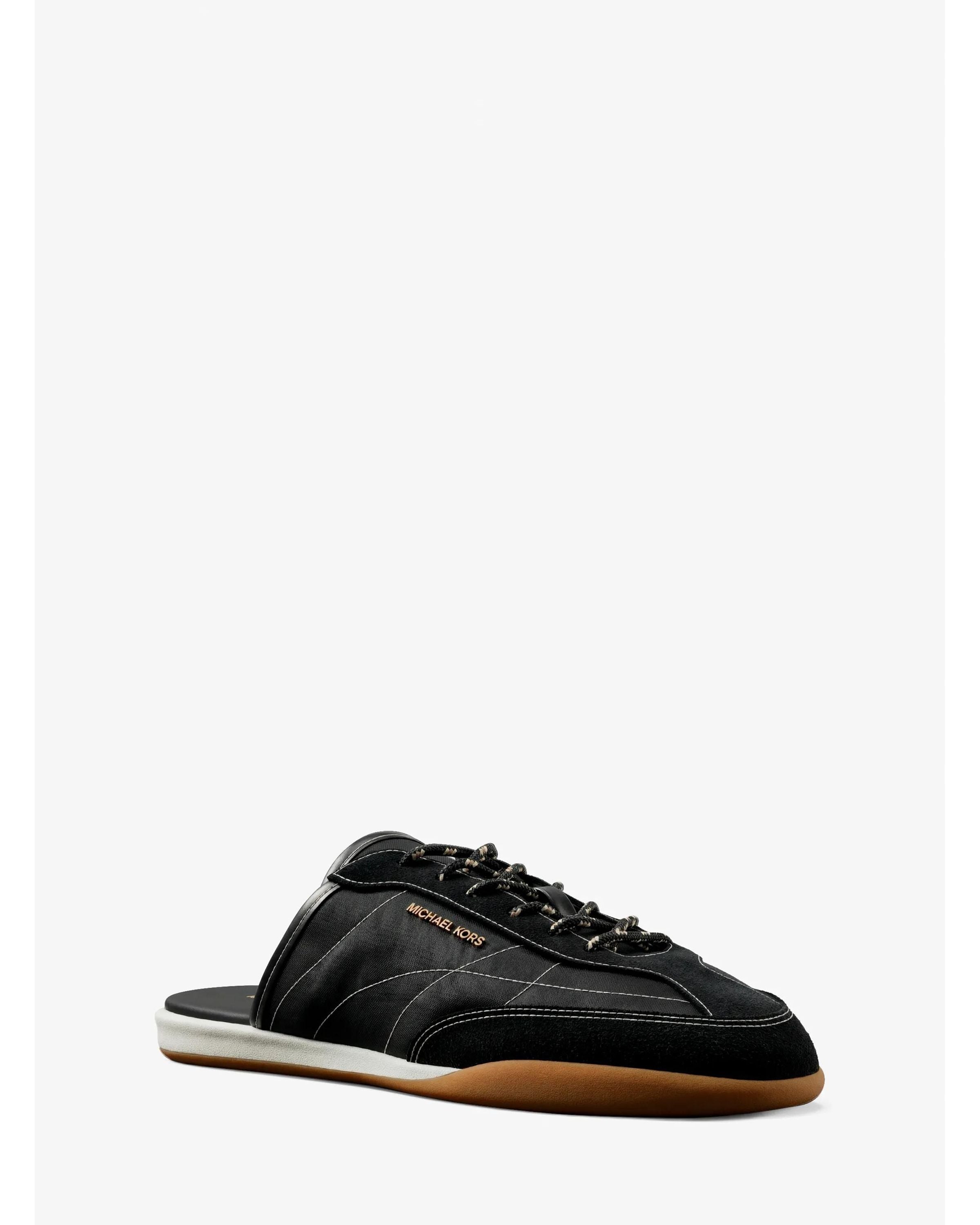 Nolan Nylon and Suede Mule