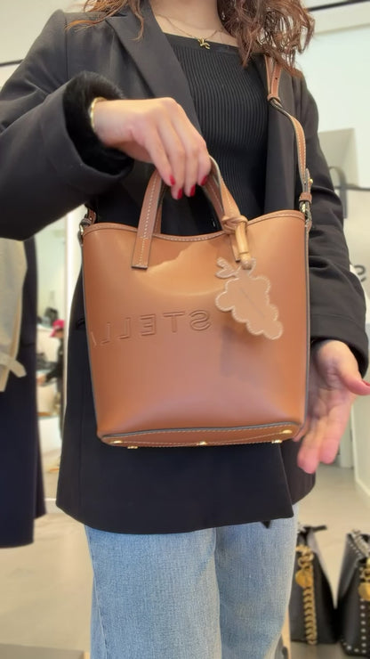 Stella McCartney Mini Logo Tote - Tan