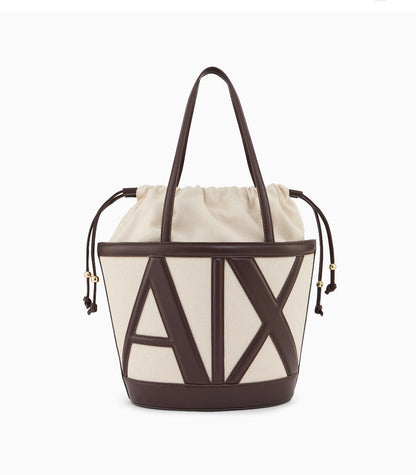 Armani Exchange Cut-Out AX Logo Tote Bag