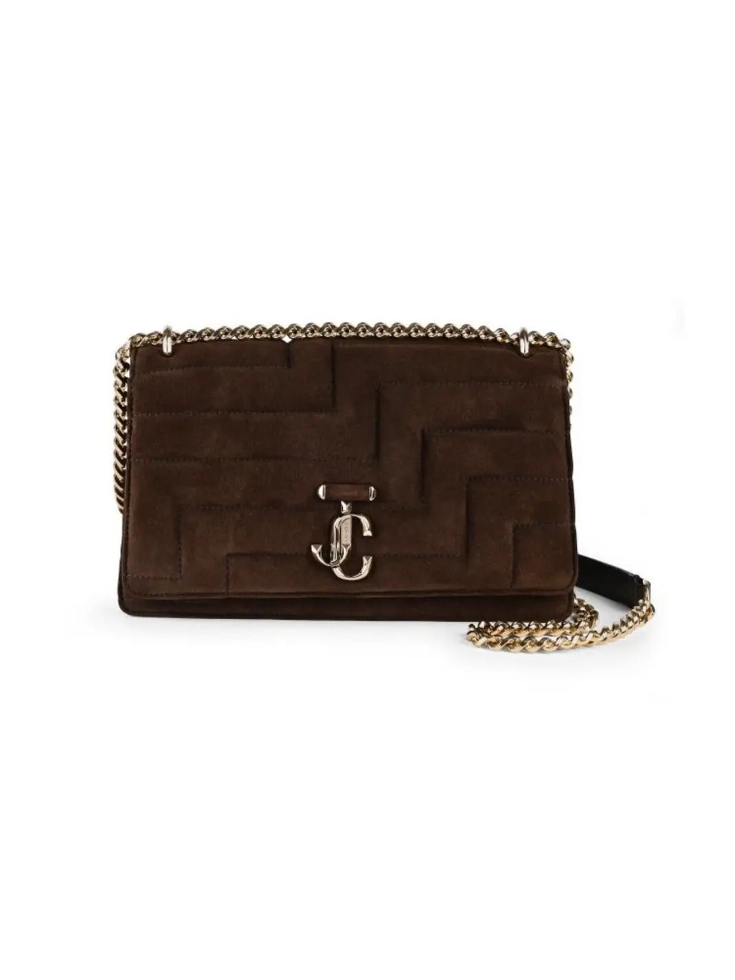 Avenue Quilted Suede Shoulder Bag