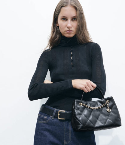 Tory Burch Willa Quilted Small Tote Bag  Willa Chain Small Tote