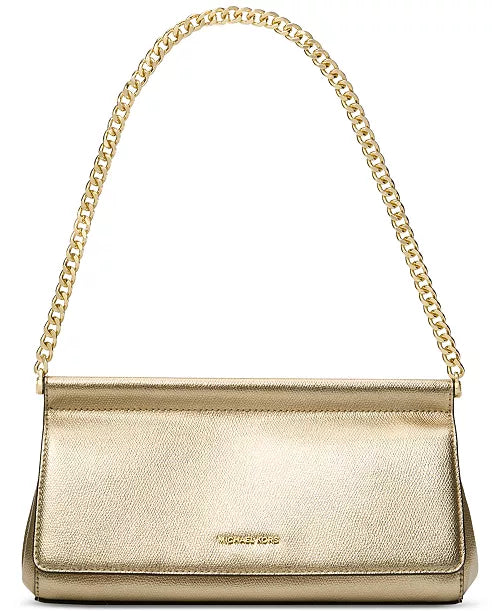 Carmine Small Leather East West Clutch