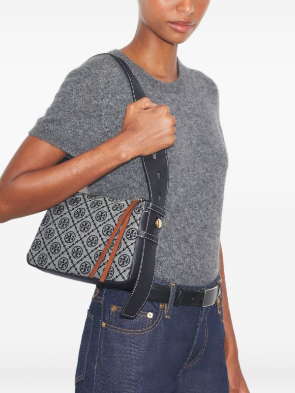 T MONOGRAM SMALL ROMY SHOULDER BAG