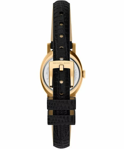 Michael Kors Petite Maude Gold-Tone and Lizard Embossed Leather Watch – MK7585